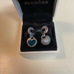 NIB. Pandora Piece of my Heart Charm. Mother/Son.  Pandora Box Included.